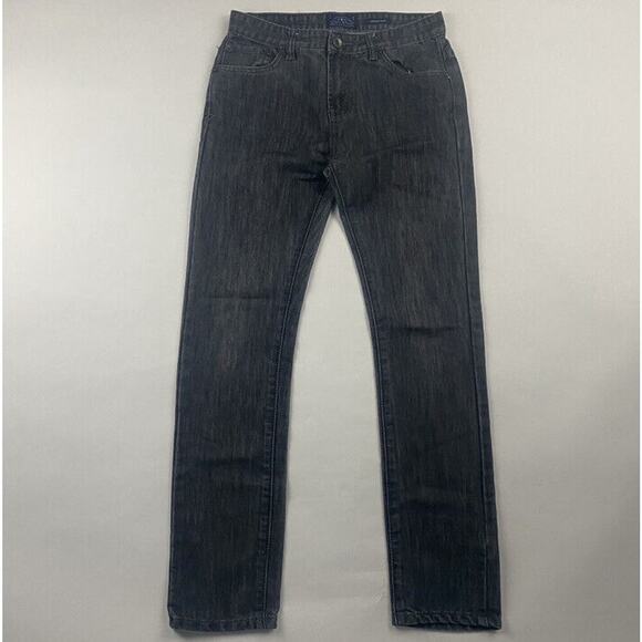 LUCKY BRAND Boys COOPER SLIM Gray/Blue Denim Jeans Raw Wash Size 16 Cotton Poly - Picture 2 of 9